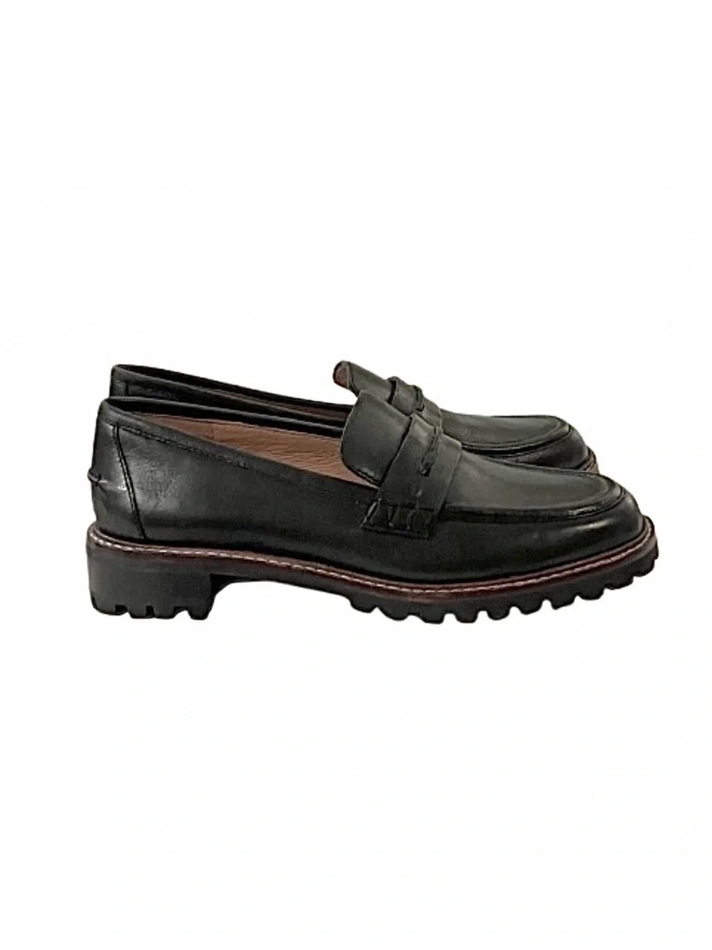 NWOT- Madewell- The Corinne Lugsole Leather Loafer. Size: 5.5